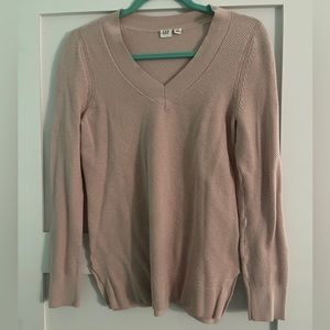 Pink V-Neck Sweater